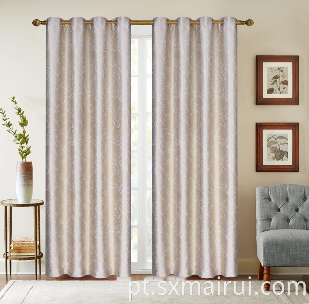 Jacquard Curtains Shade The Living Room